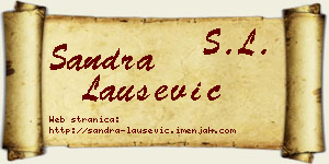 Sandra Laušević vizit kartica